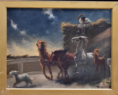 Lot 32 - A 20th century Hungarian School oil on board,...