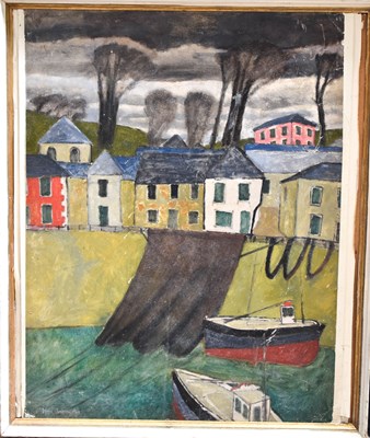 Lot 18 - Robin Pearce? (20th Century): houses along the...