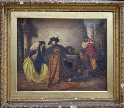Lot 22 - A 19th Century Spanish School oil on canvas,...