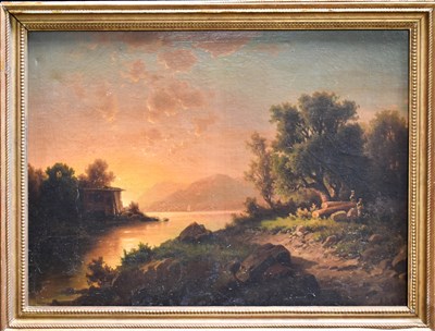 Lot 388 - A. Pick (19th Century): sunrise on the...