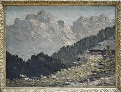Lot 315 - A 20th Century impressionist oil impasto on...