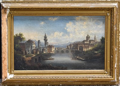 Lot 37 - A 19th Century oil on canvas depicting a...