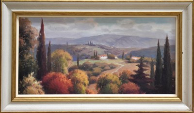 Lot 10 - Vera Oxley (20th Century): Tuscan perspective,...