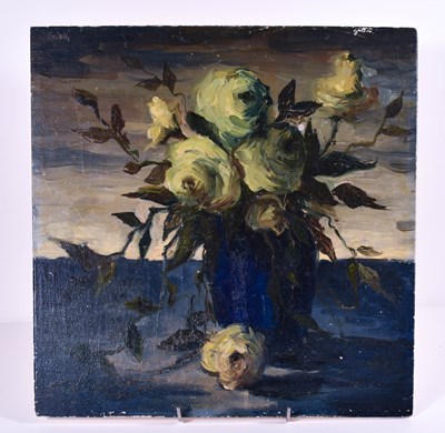 Lot 206 - Gabrielli (early 20th Century): white roses in...