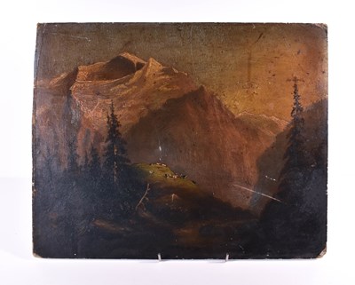 Lot 155 - A 19th Century oil on board depicting cattle...