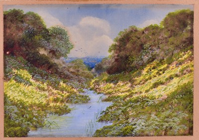 Lot 15 - Wilfred Hall (20th Century): light falling on...