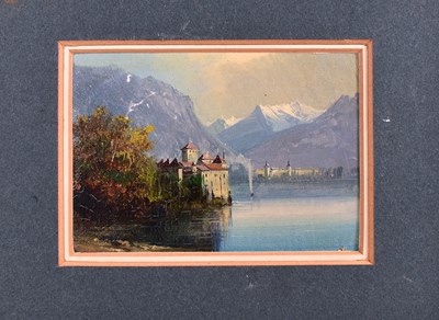 Lot 23 - An early 20th Century miniature oil on board...