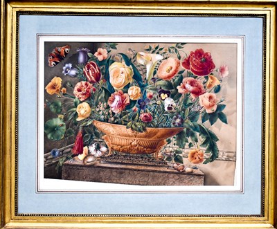 Lot 9 - Pauline Girardin (19th century): still life of...