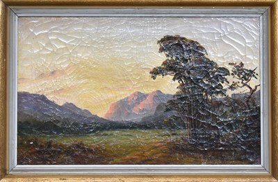 Lot 345 - M. Churchill (19th century): mountain...