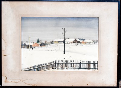 Lot 210 - A 20th century watercolour and gouache on...