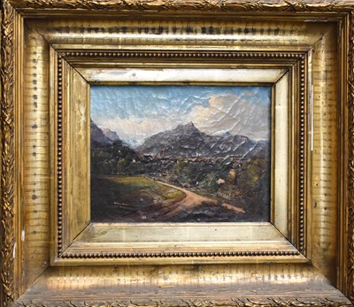Lot 328 - S. Grainger (19th century): Swiss cityscape...