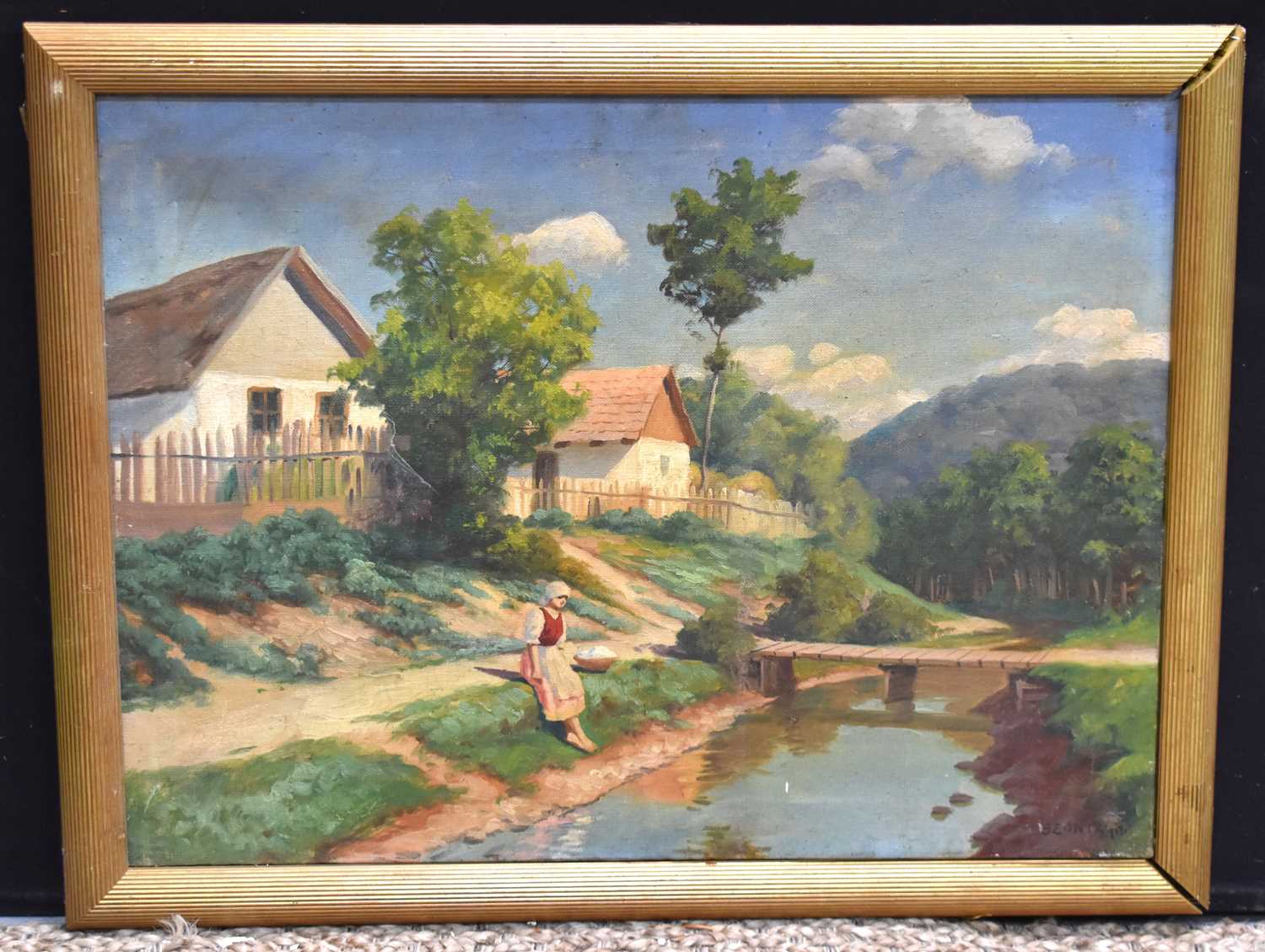 Lot 346 - Tibor Szontagh (Hungarian, 1873-1930); Rural...