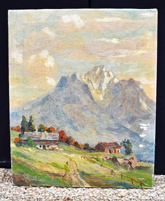 Lot 143 - An early 20th century oil on canvas painting...