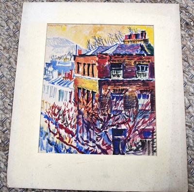 Lot 142 - Richard Finny (British,1909–1987); Street...