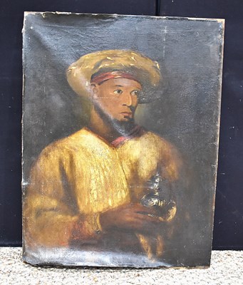 Lot 320 - A 19th century oil on canvas depicting a...