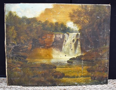 Lot 321 - A 19th century oil on canvas depicting a...