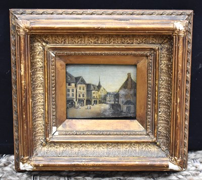 Lot 40 - A 19th Century miniature oil on board painting...