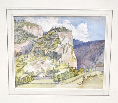 Lot 57 - A late 19th Century watercolour of the ruins...