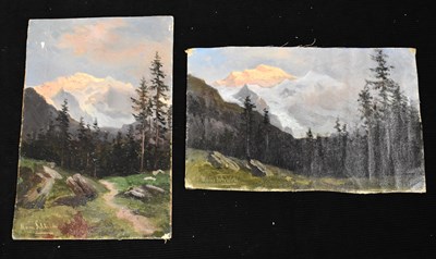 Lot 181 - Hans Schleich (German 1834-1912): alpine...