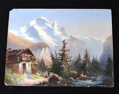 Lot 45 - A late 19th/early 20th Century oil on board...