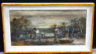 Lot 169 - Guy Cambrier, (20th century); Figures working...