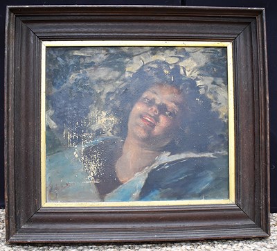 Lot 195 - G Bottego?, (20th century): Portrait of a...