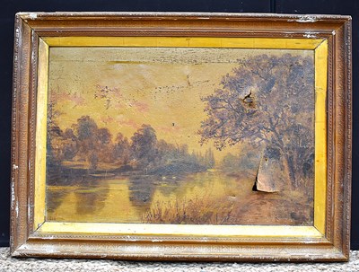 Lot 204 - J. Lewis, (19th century); Swans on a calm...