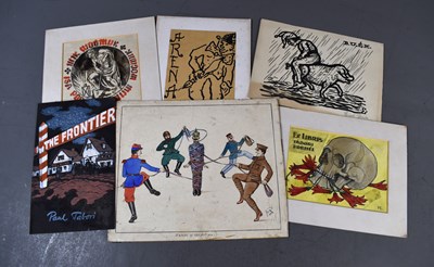 Lot 201 - A group of original artwork to include an...