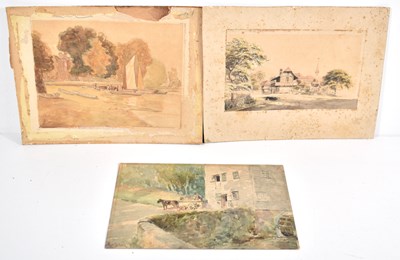 Lot 82 - A group of paintings to include a watercolour...