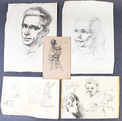 Lot 159 - A selection of 19th century and later pencil...