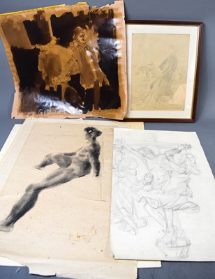 Lot 89 - A group of 19th century and later pencil...