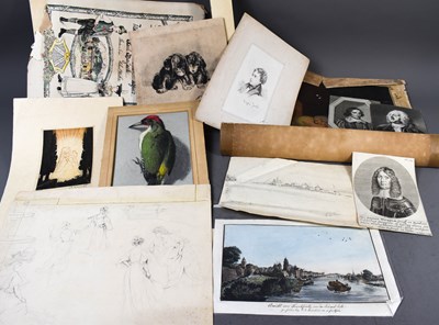Lot 90 - A selection of 19th century prints, etchings...