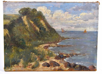 Lot 441 - F. Heiduca? (20th century): Two boats off the...