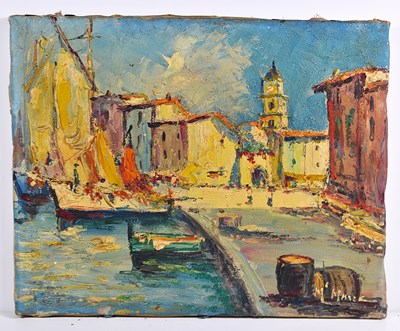 Lot 506 - M. Mane? (20th century): Port St Trepize,...