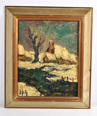 Lot 524 - D. Tuty? (20th century): Continental snow...