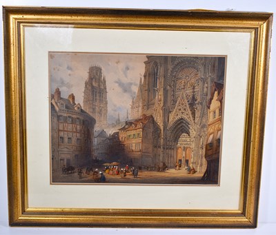 Lot 432 - A 19th century Continental School watercolour...
