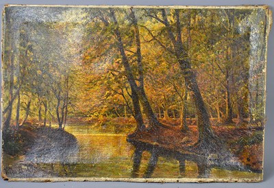 Lot 425 - Viggo Stinder (19th century): River in...