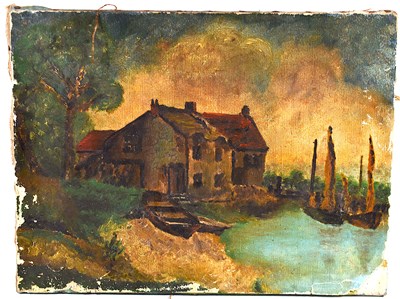 Lot 471 - An early 20th century oil on canvas depicting...