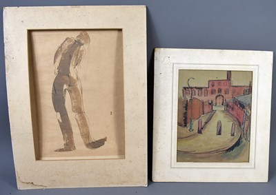 Lot 444 - An early 20th century Continental ink and...