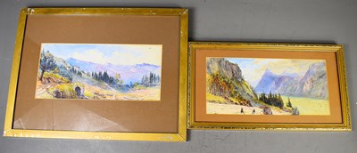 Lot 445 - E. C. Alldham (19th century): Lake Lucerne,...