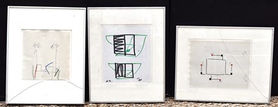 Lot 451 - K.S. (20th century): Three modern artworks,...