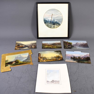 Lot 495 - A selection of paintings to include E.J walker,...