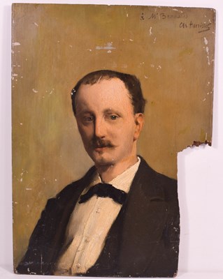 Lot 496 - Ch. Henrisse (19th century): Portrait of M....