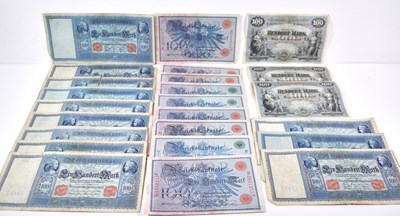 Lot 147 - A group of German Reichsbanknote 100 mark...