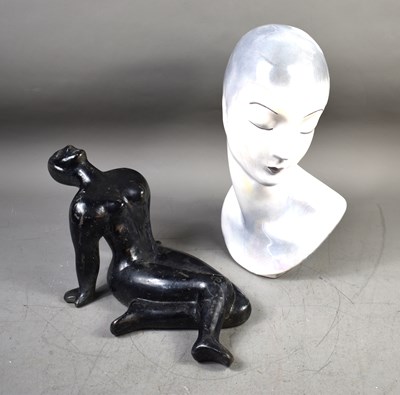 Lot 261 - An Art Deco style pottery figure of a...