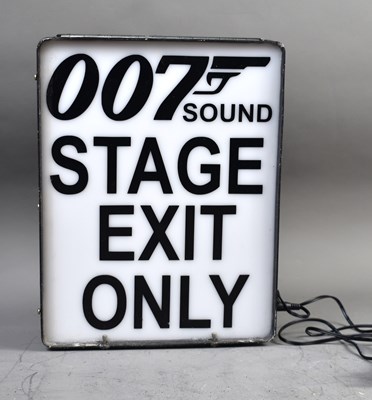 Lot 579 - A vintage James Bond "007 Sound Stage Exit...
