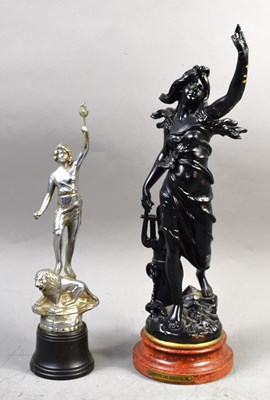 Lot 343 - After Emile Bruchon (1800-1895): a spelter...