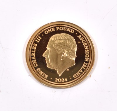 Lot 149 - A King Charles III gold one pound coin,...