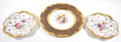 Lot 293 - A 19th century Coalport cabinet plate with a...