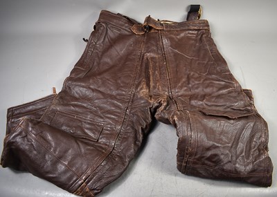 Lot 406 - A pair of WWII era Irvin leather flight...